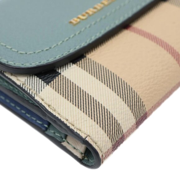 Burberry  Haymarket Check Canvas Wallet Blue - Picture 6 of 15